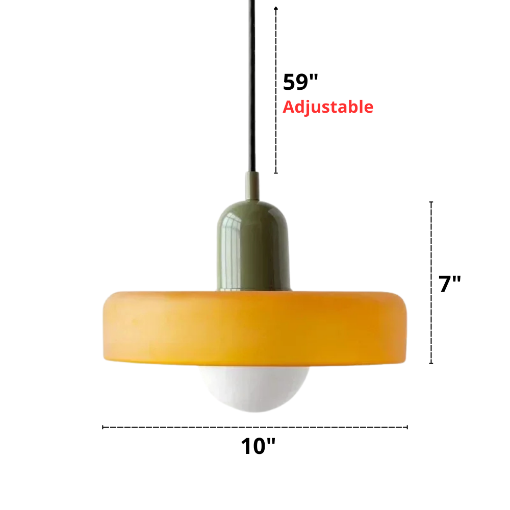 Bauhaus Style Colorful Glass Pendant Lights