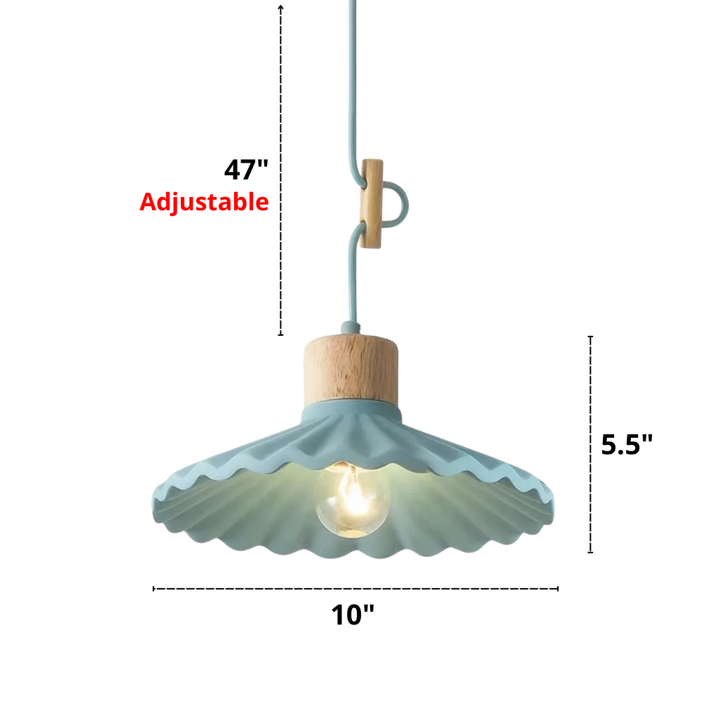 Colorful Nordic Fluted Shade Pendant Lights