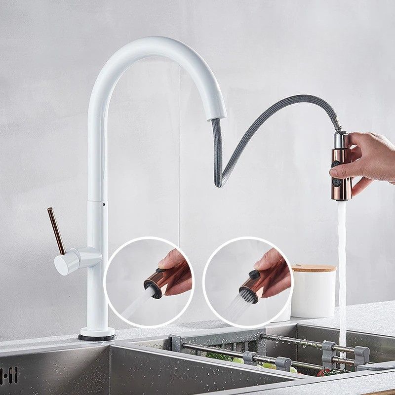 Lidia - Robinet de cuisine rétractable moderne