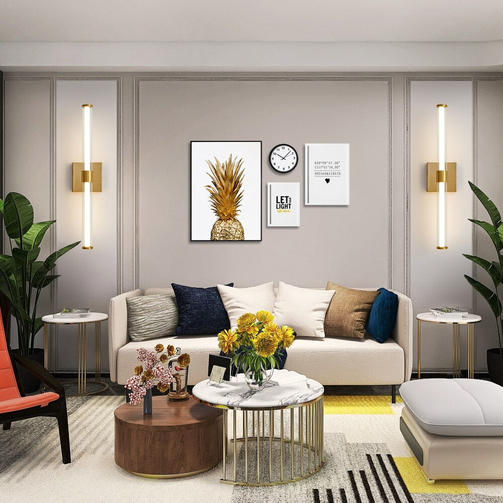 Aplique de pared/tocador LED de dos focos