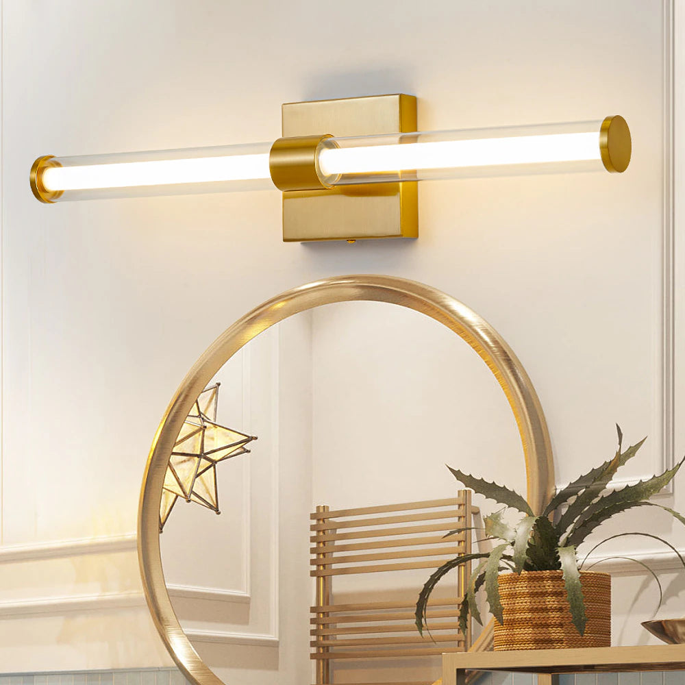 Aplique de pared/tocador LED de dos focos