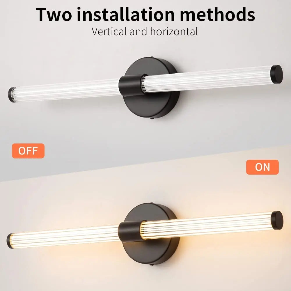 Tinsley - Aplique de pared/tocador LED de dos focos