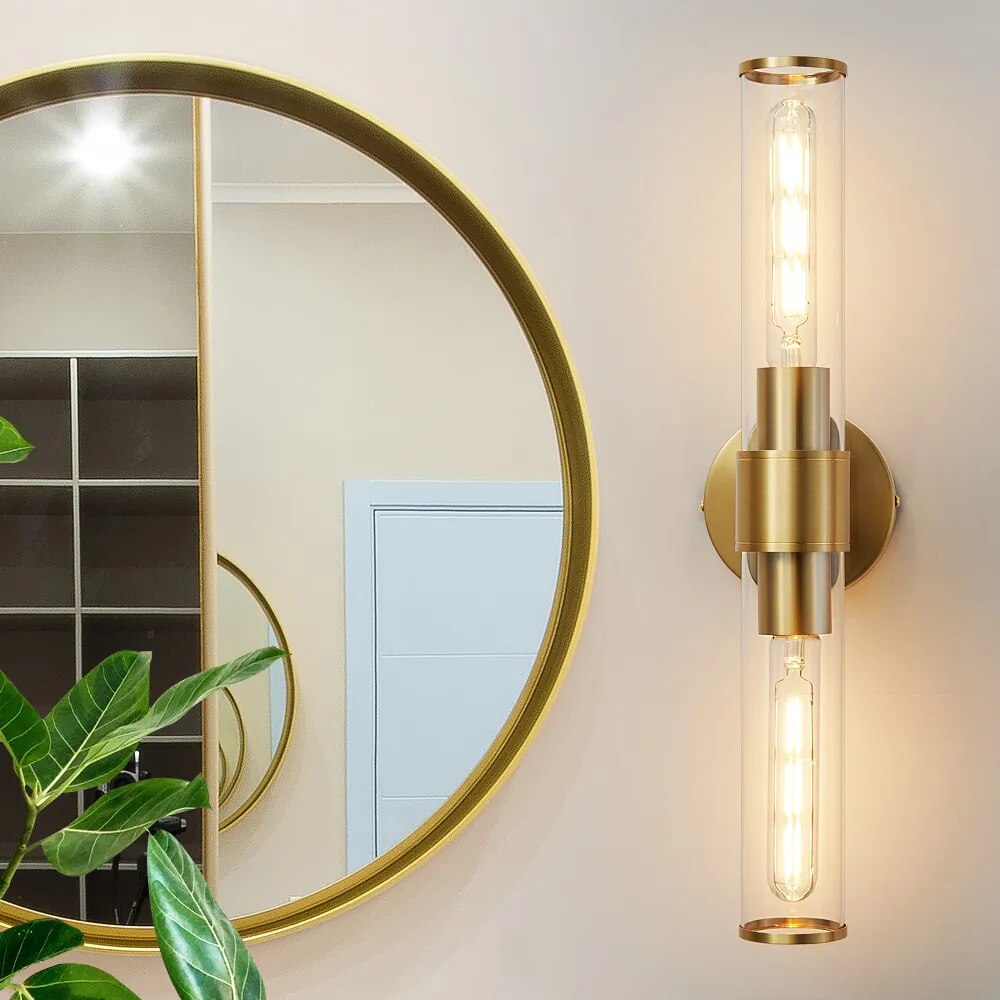 Two-Bulb modern style bathroom wall light