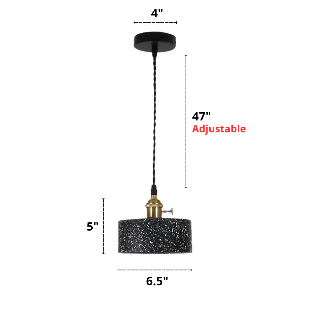 Sable - Lámparas colgantes de terrazo modernas
