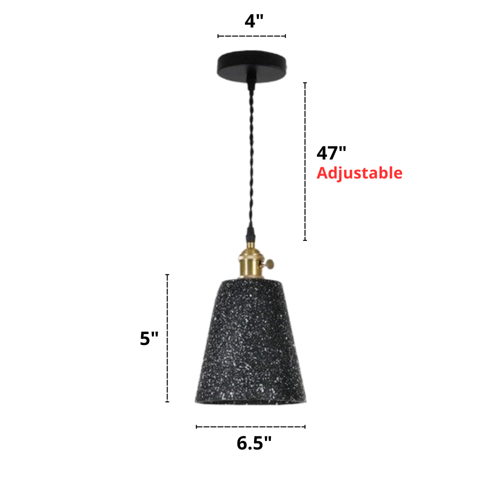 Sable - Lámparas colgantes de terrazo modernas