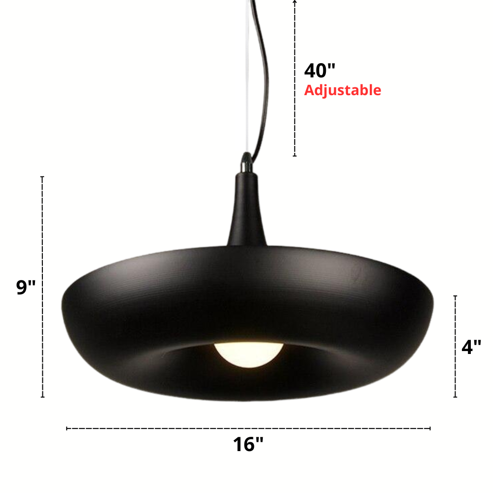 Circular Pendant Planter Light Dimensions