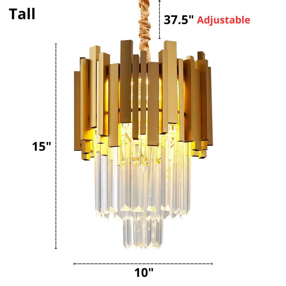 Apollo - Modern Glass Crystal Pendant Lights