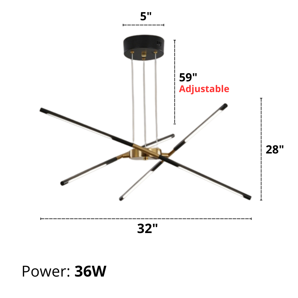Ansley - Lustre LED moderne