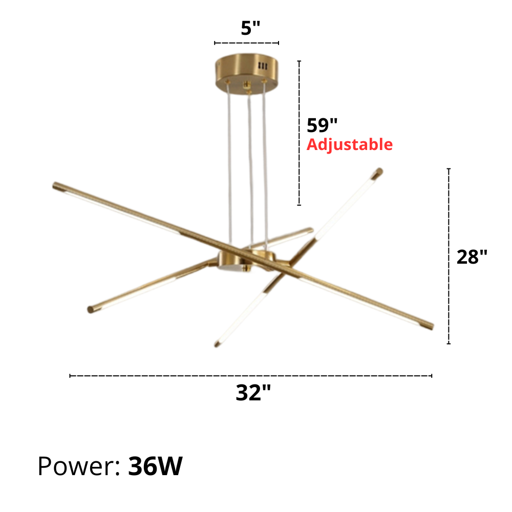 Ansley - Lustre LED moderne