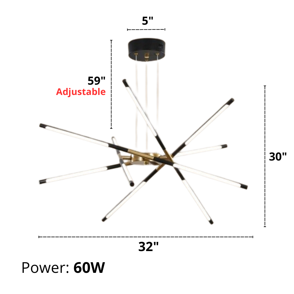 Ansley - Lustre LED moderne