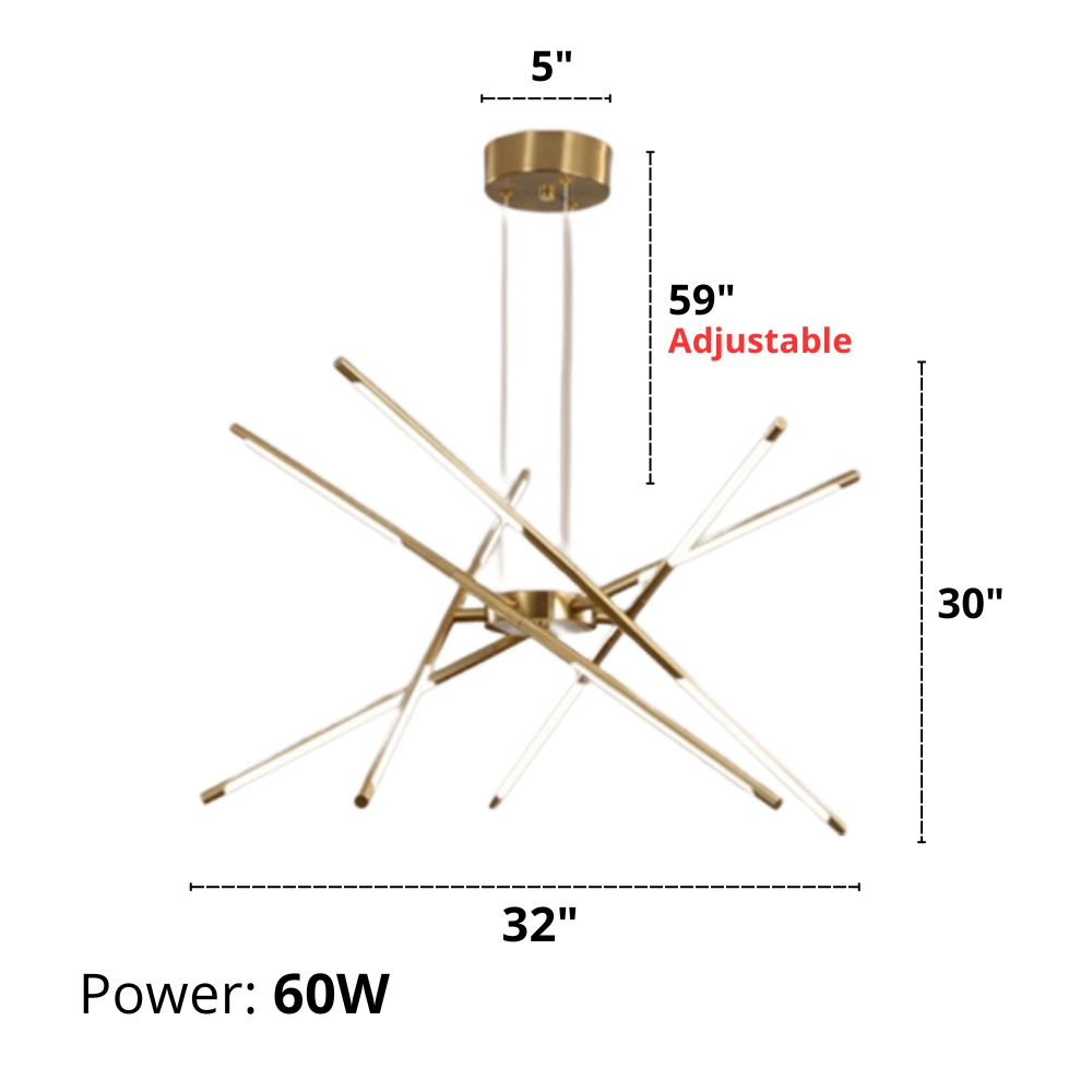 Ansley - Lustre LED moderne