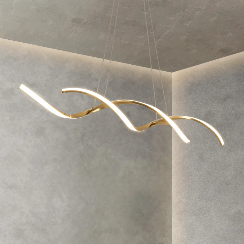Luminaire suspendu hélicoïdal moderne