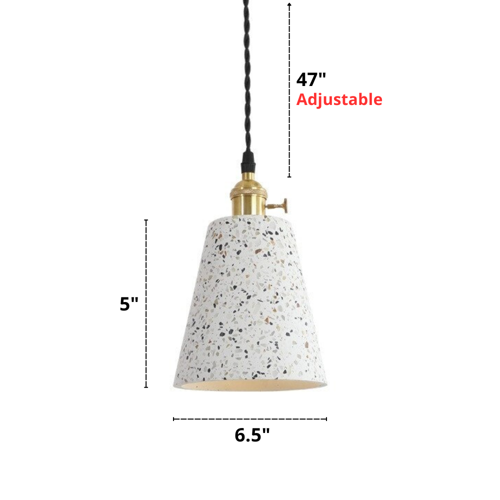 Sable - Lámparas colgantes de terrazo modernas