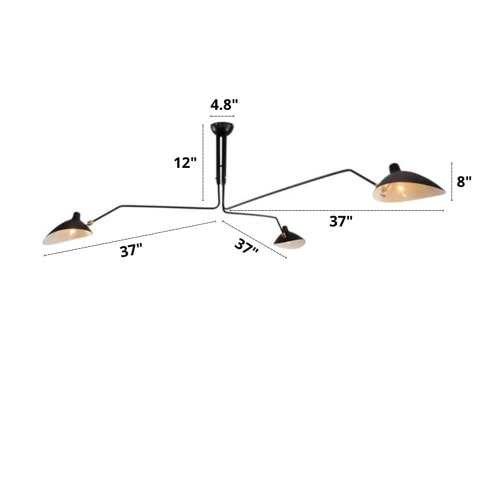 small three head richmond light fixture