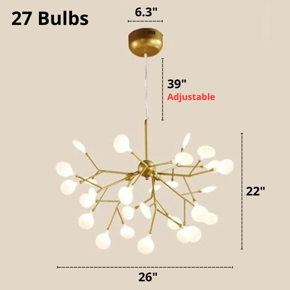 Terra - Lámpara de araña moderna con múltiples bombillas