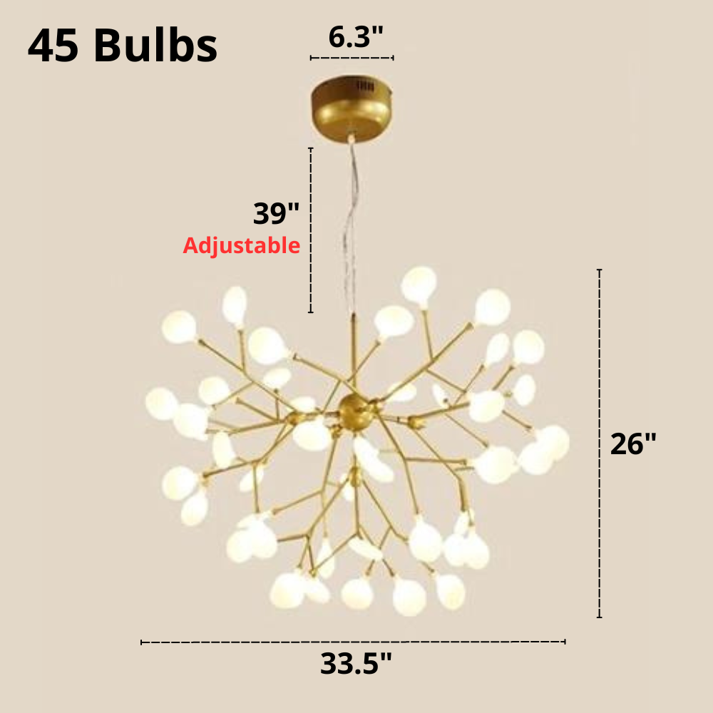 Terra - Lámpara de araña moderna con múltiples bombillas