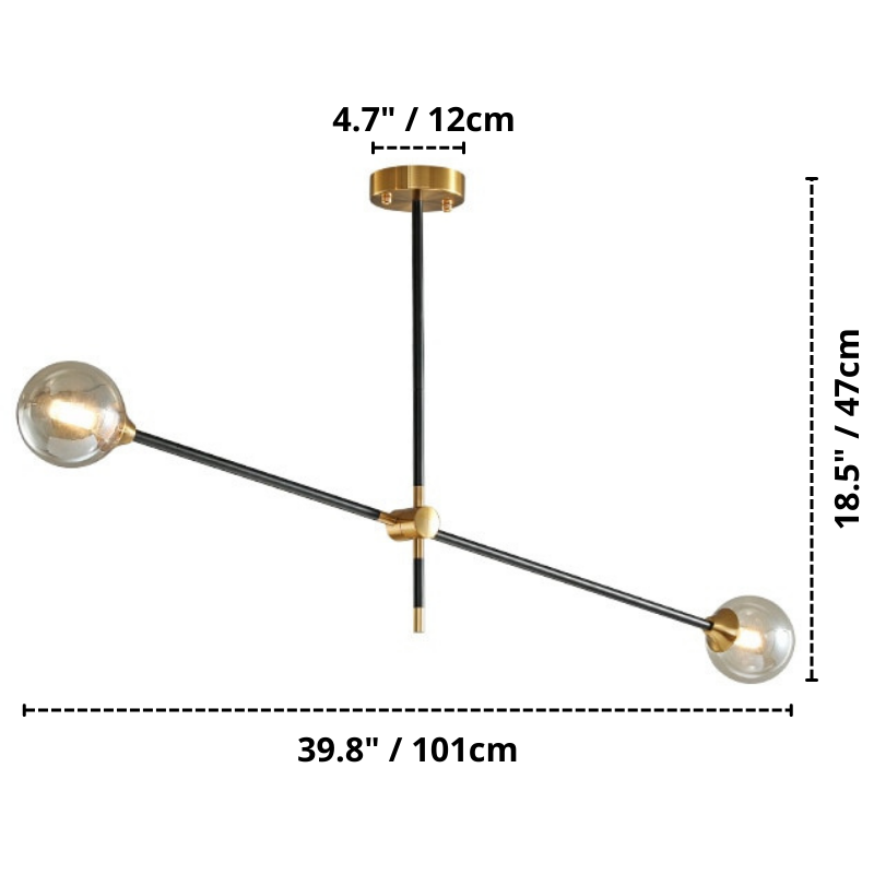 Caspian - Luminaire multi-ampoules moderne