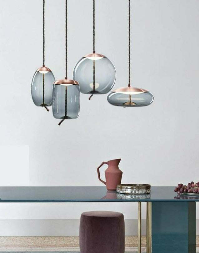Blue pendant lights for kitchens