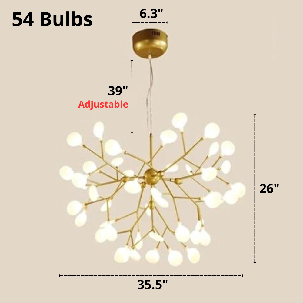 Terra - Lámpara de araña moderna con múltiples bombillas