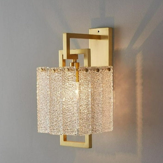 Modern Textured Glass Wall Light
