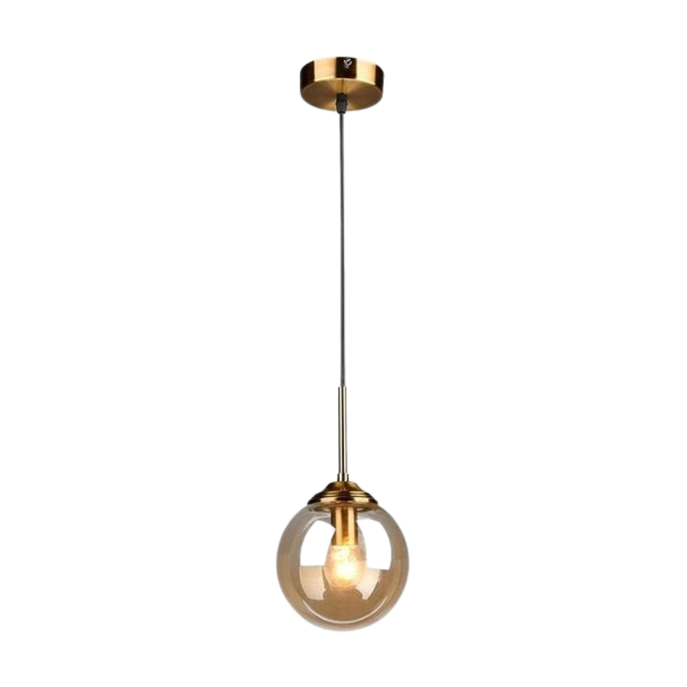 Lámparas colgantes vintage con forma de globo de cristal
