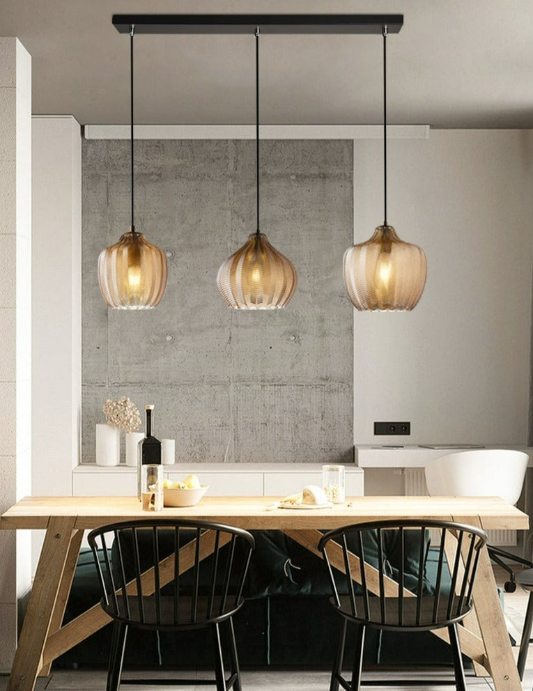 Textured Glass Light Fixture