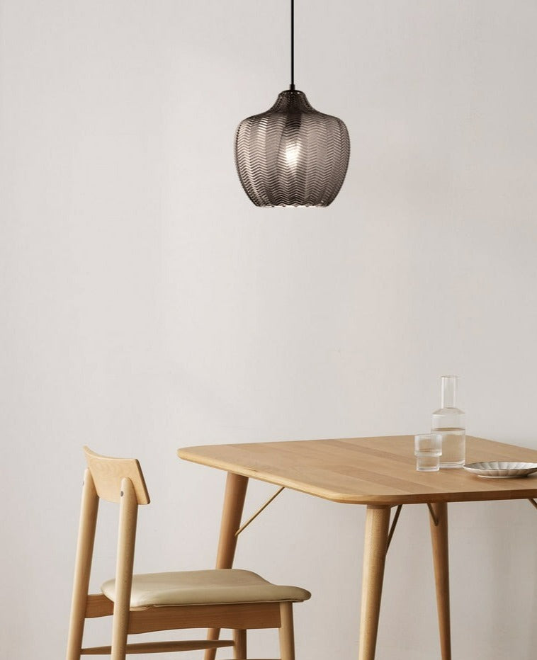 Jasper - Suspensions en verre texturé