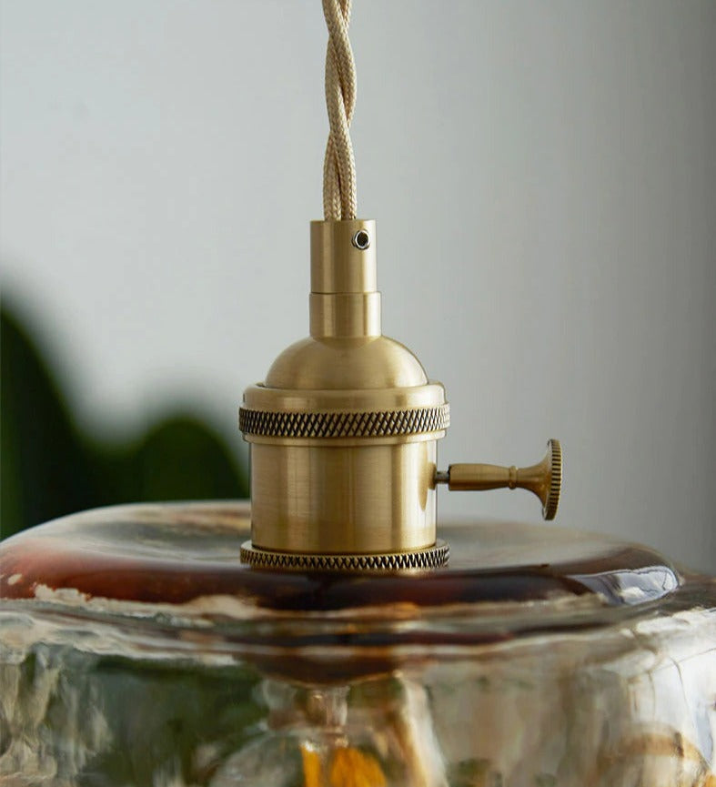 Lámparas colgantes vintage de vidrio soplado a mano