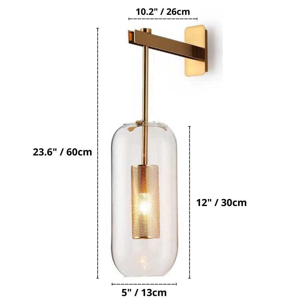 ion modern suspension wall lamp dimensions