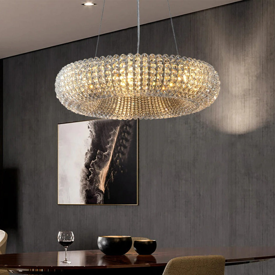 Modern Glass Crystal Designer Chandelier