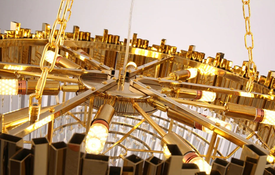 Aleta - Modern Glass Crystal Chandelier