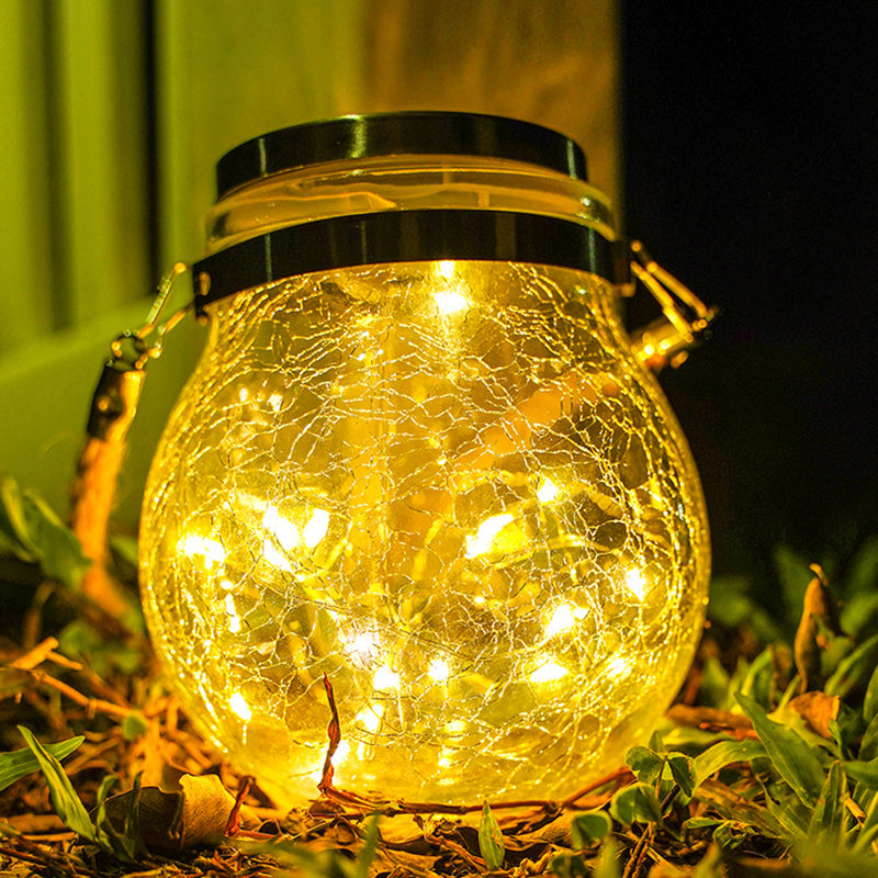 Outdoor LED Glass Jar Garden Hanging Lights