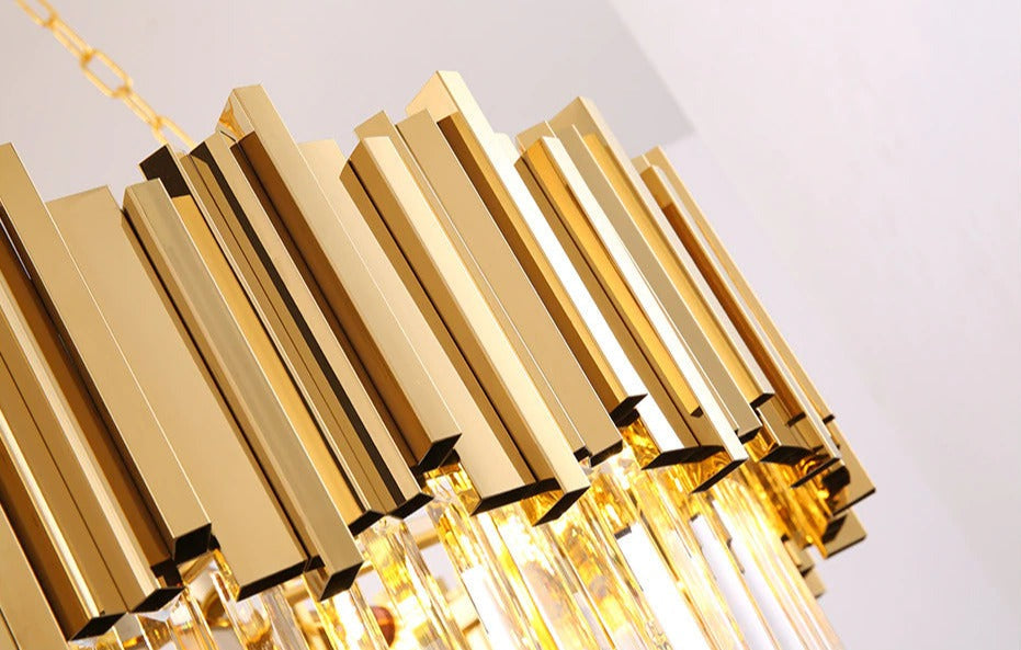 Aleta - Modern Glass Crystal Chandelier