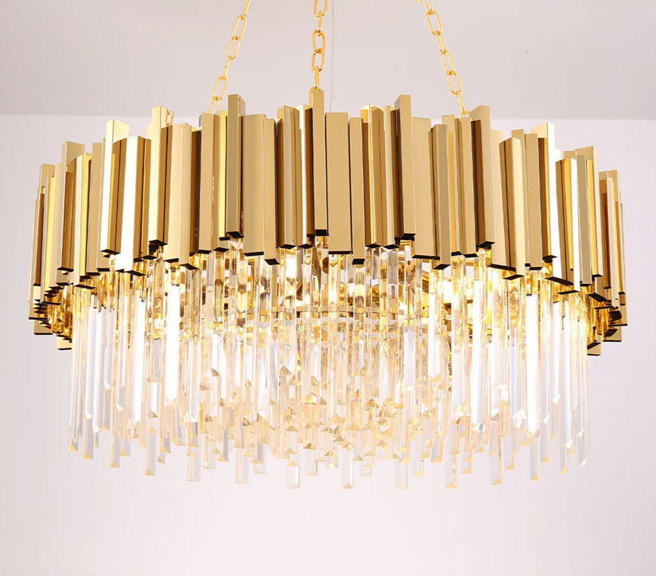 Aleta - Modern Glass Crystal Chandelier
