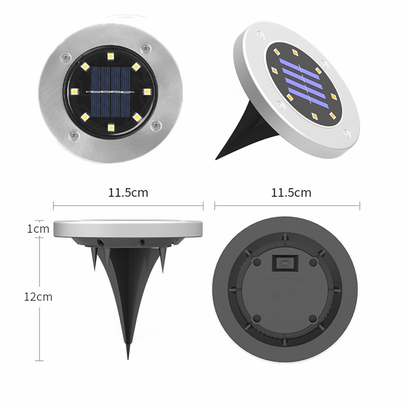 Lampes solaires d'extérieur au sol