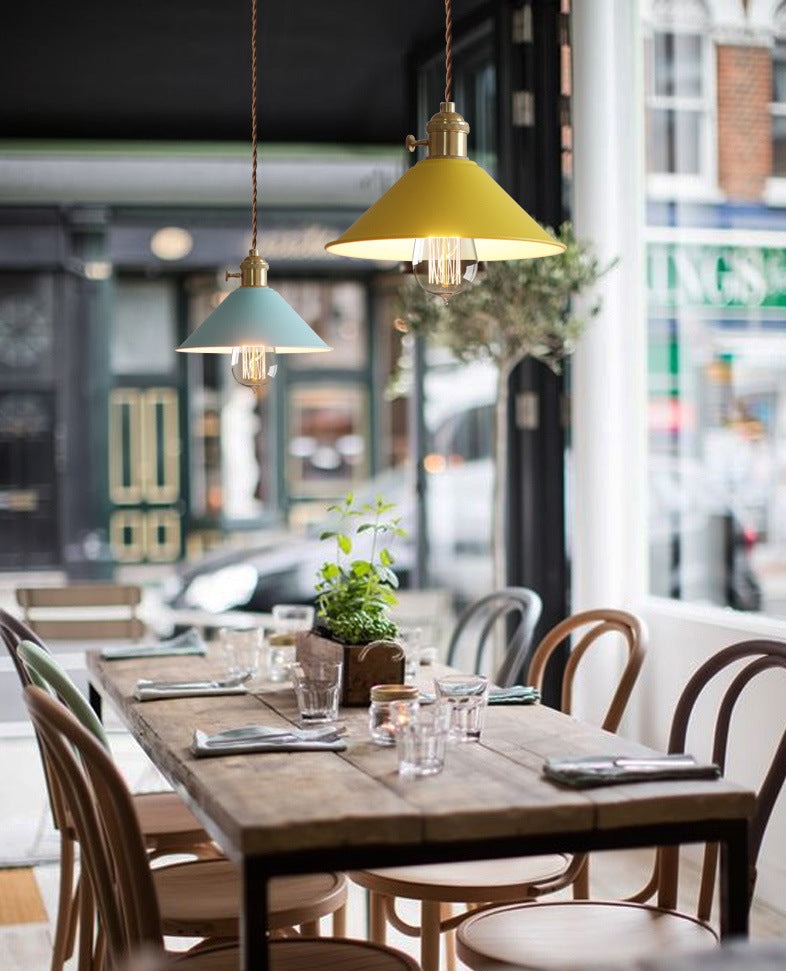 Colorful Vintage Plated Pendant Lights