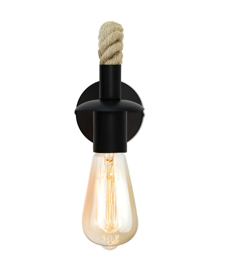 Vintage rope wall sconce