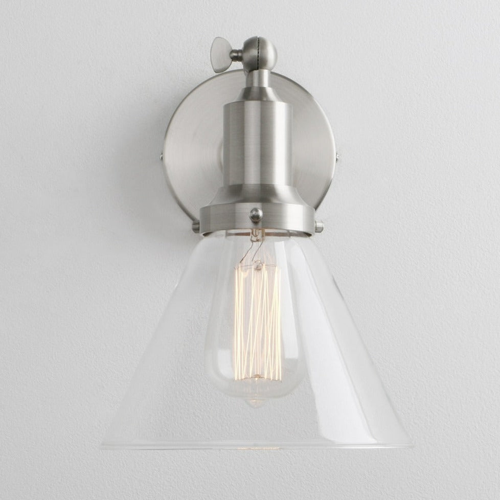Farley - Aplique de pared de cristal retro