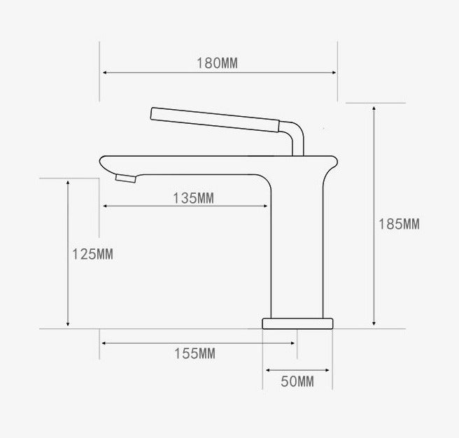 maiken modern bathroom faucet dimensions