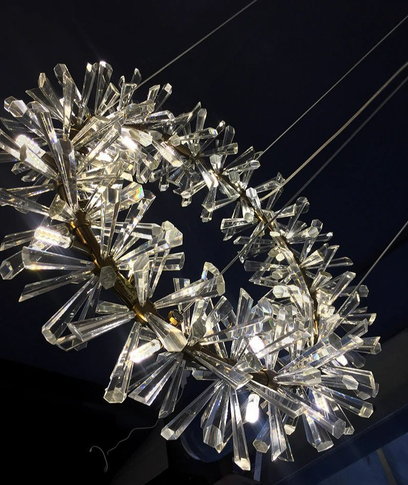 Modern glass crystal chandelier