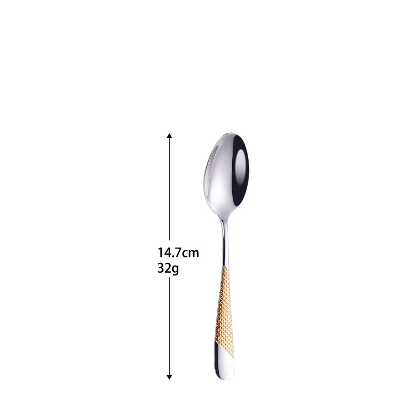 Juego de cubiertos con mango texturizado moderno