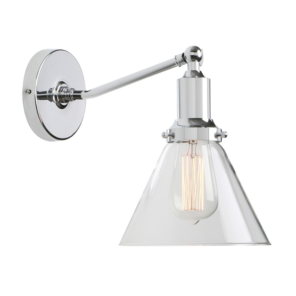 chrome modern wall sconce