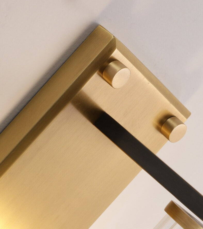 Tereza - Aplique de pared con columna de cobre y vidrio