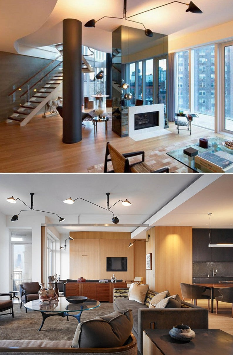 modern retro minimalist interior design light fixture
