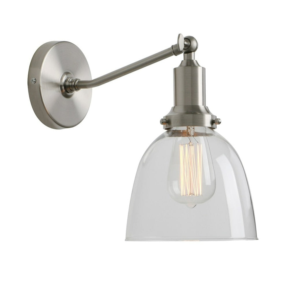 Lavelle - Aplique de pared con cúpula de cristal