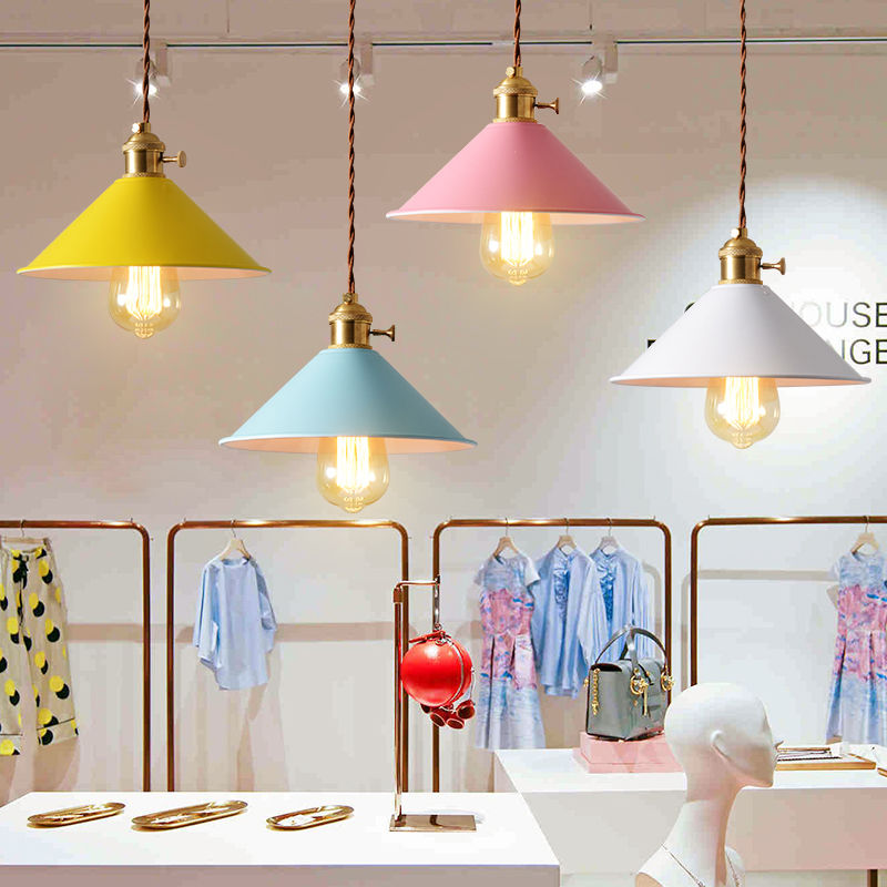 Colorful Vintage Plated Pendant Lights