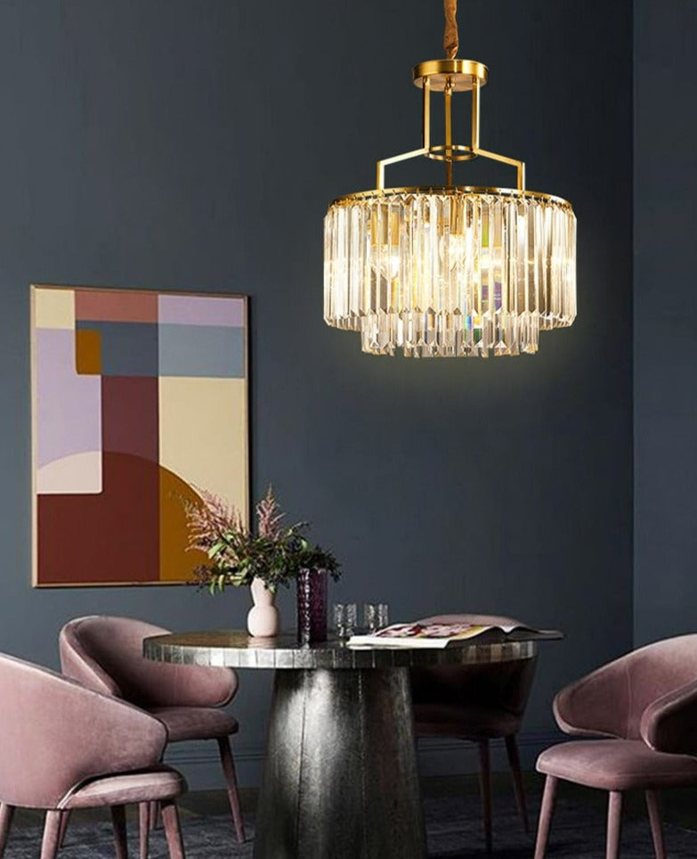 elegant modern dining room glass chandelier