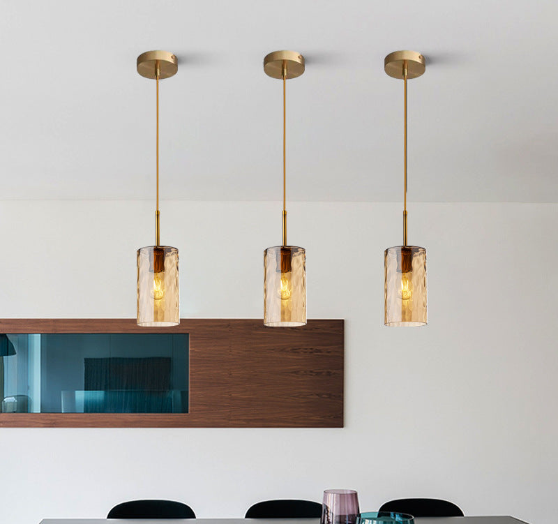 modern copper and amber glass farmhouse pendant lights