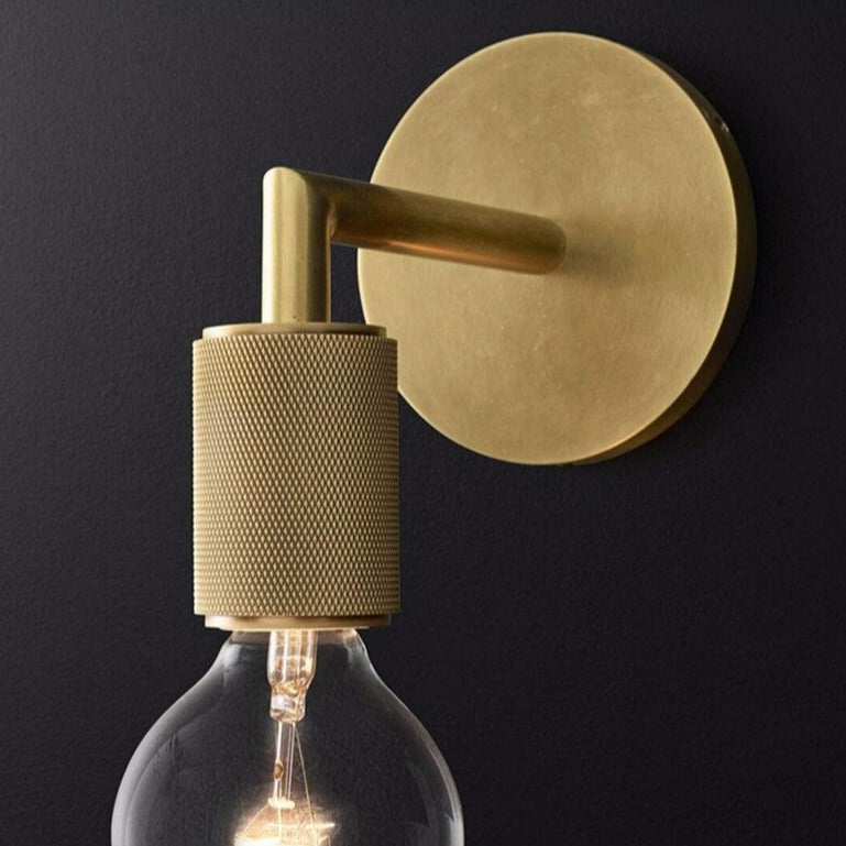 Appliques murales design en cuivre et verre