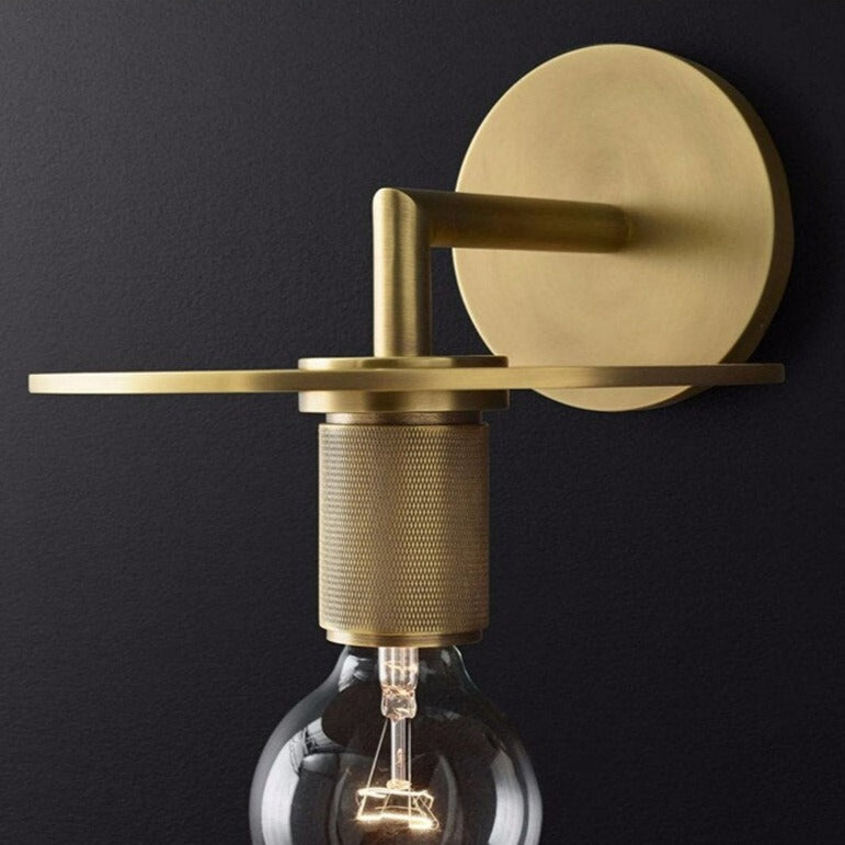 Appliques murales design en cuivre et verre